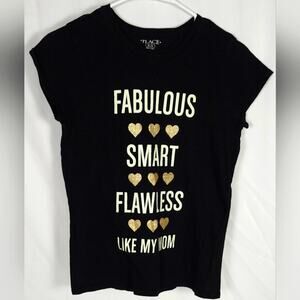 Girl's Short Sleeve Glow in the Dark Tshirt Sz. 14 / XL, Black